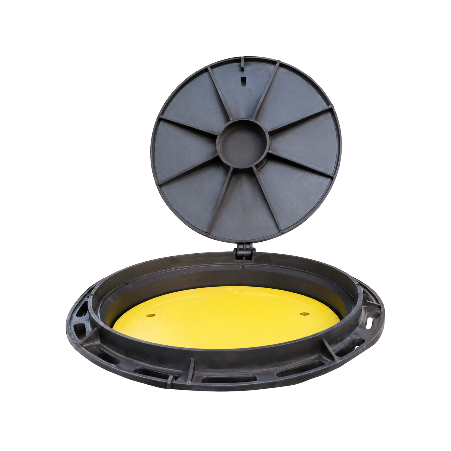 ChenXing JG-0210 Ductile Iron Round Manhole Cover white background product image JG-0210