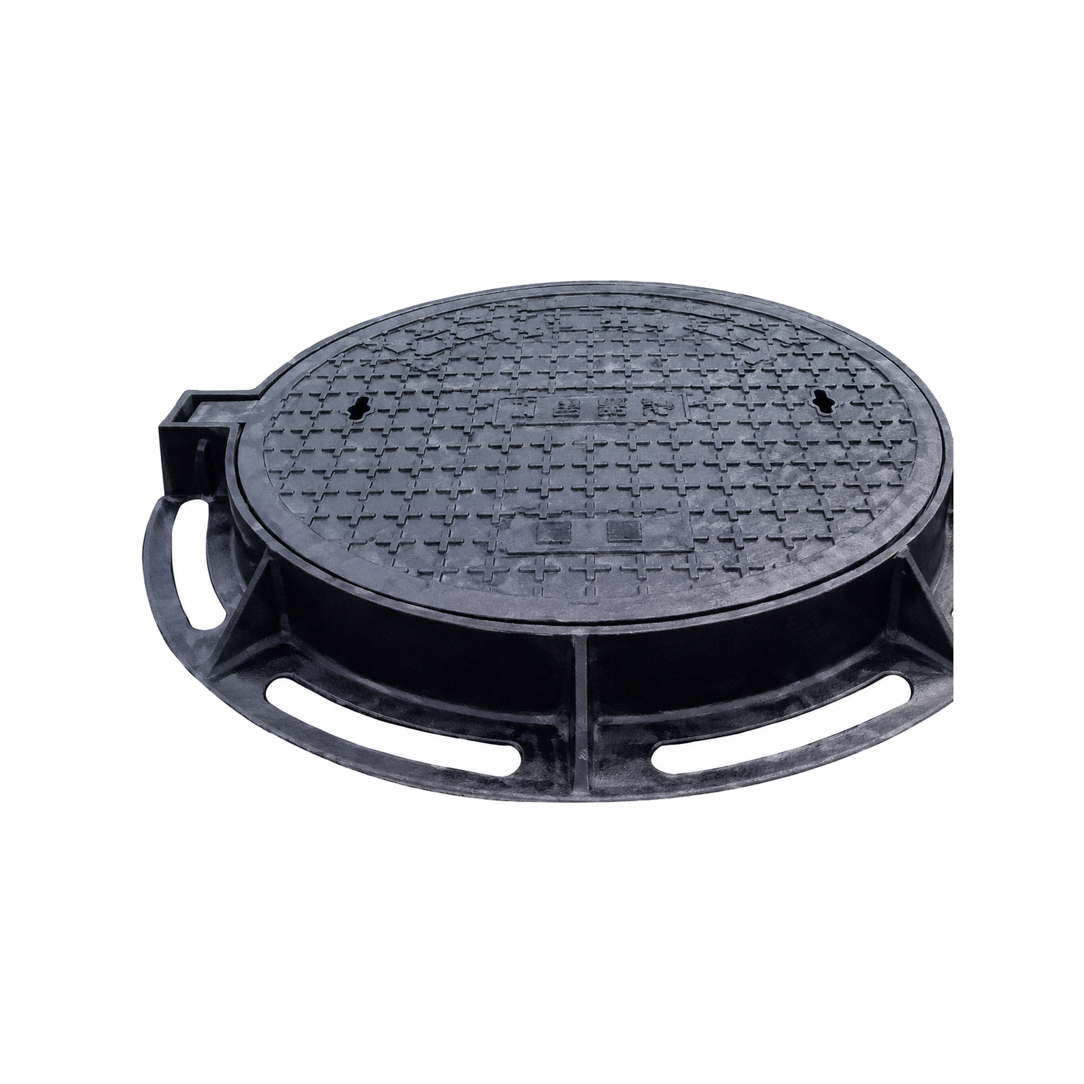 ChenXing JG-0212 Ductile Iron Round Manhole Cover white background product image JG-0212