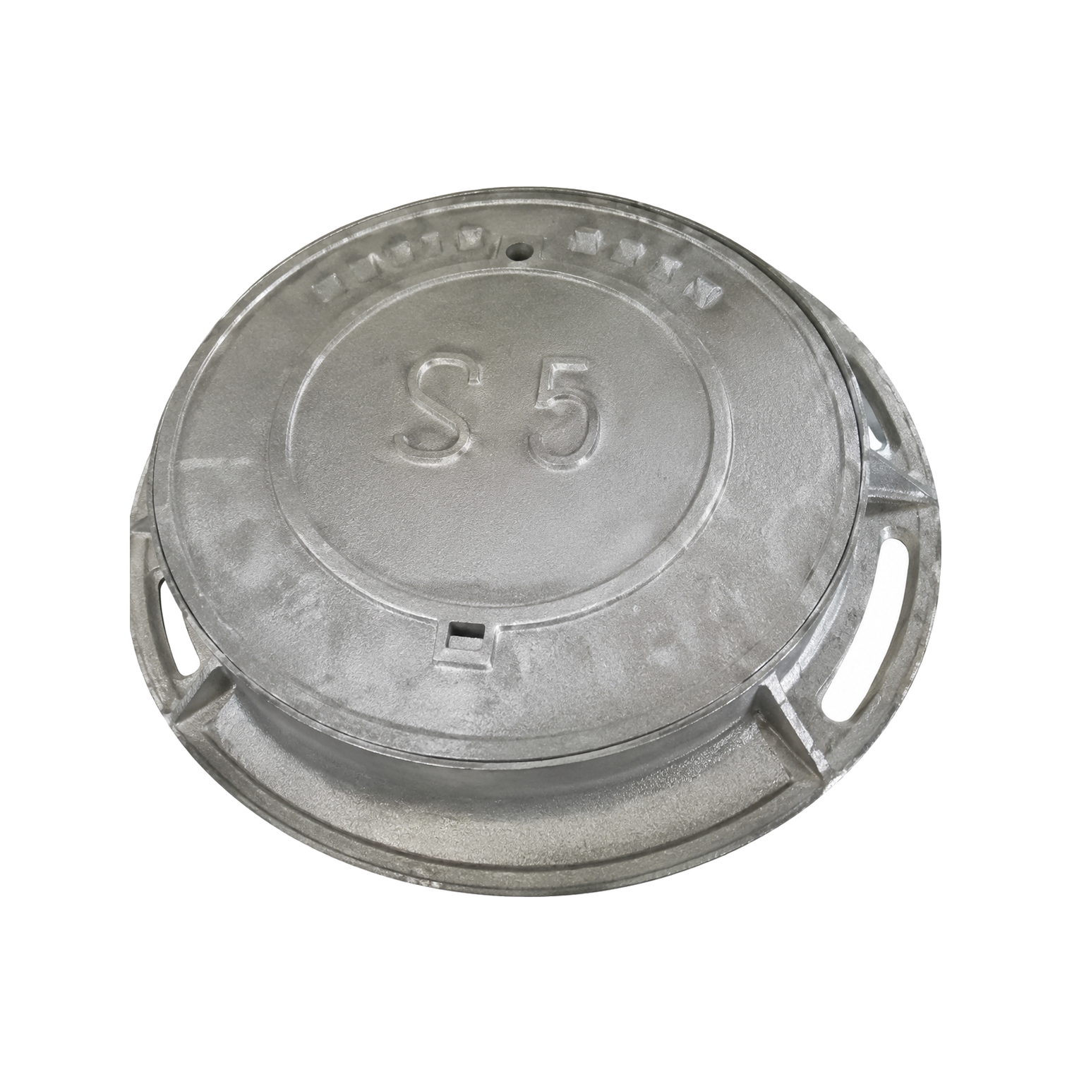 ChenXing SBJ-0401 Cast Iron Manhole Cover white background product image SBJ-0401_铸铁井盖_06